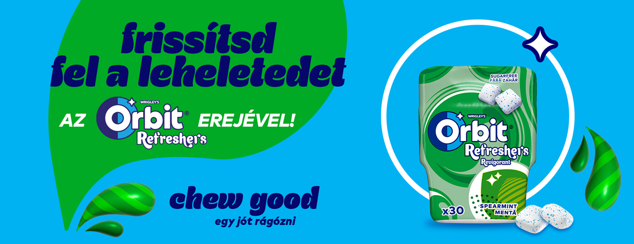 Frissítsd fel a leheletedet az Orbit Refreshers erejével! 