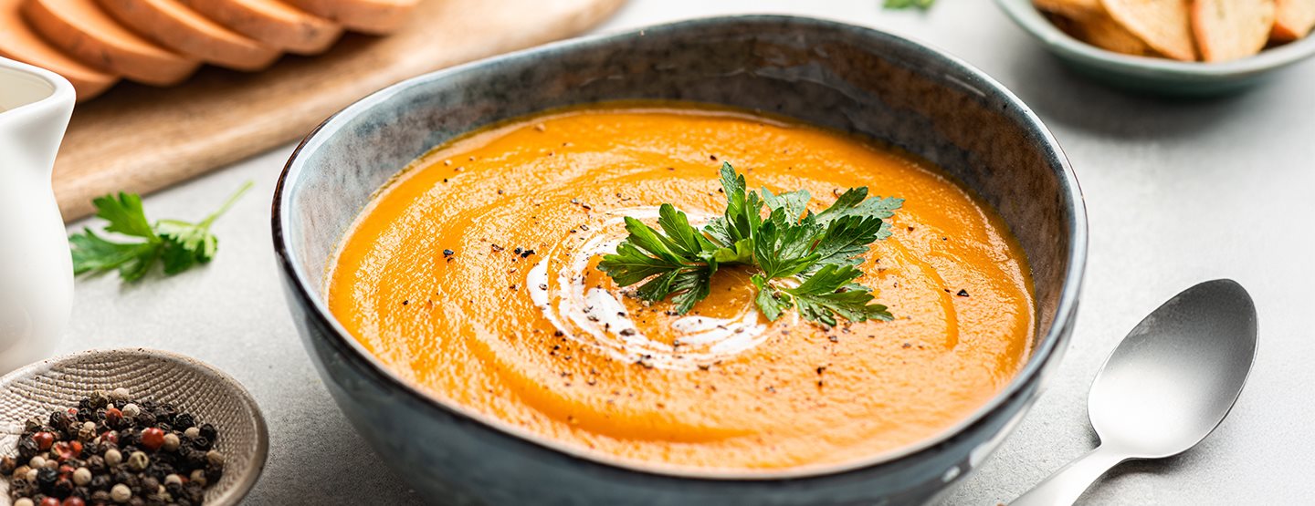 Édesburgonya-krémleves recept: gyorsan, egyszerűen, finoman