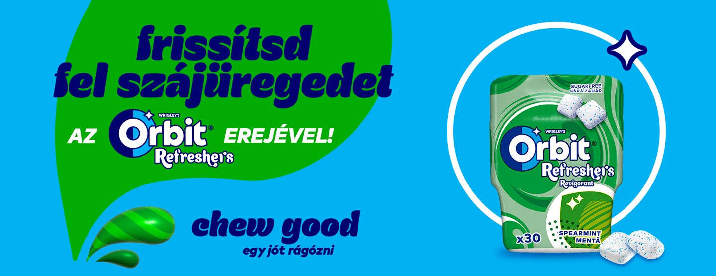 Frissítsd fel szájüregedet az Orbit Refreshers erejével!